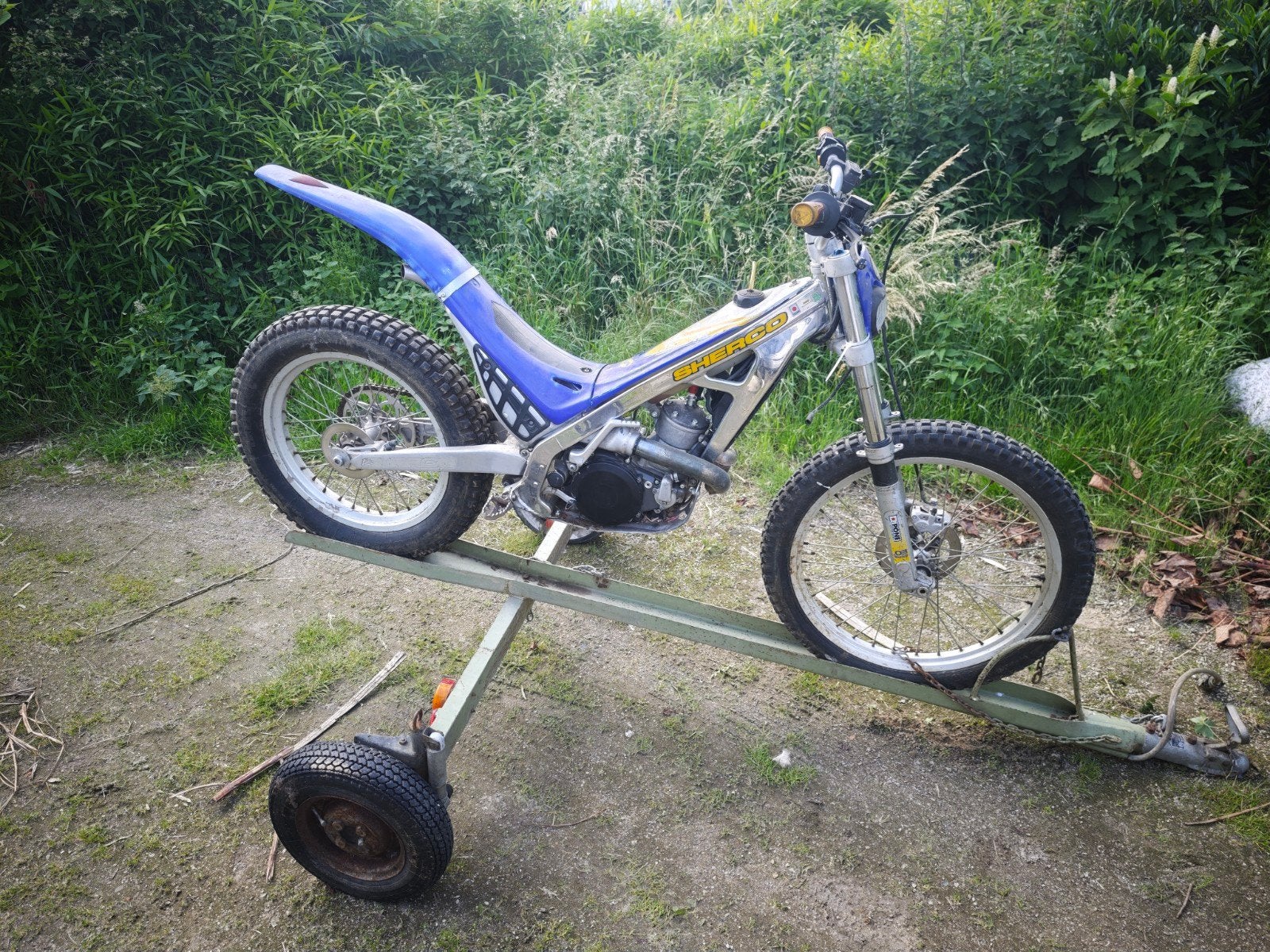Essai Sherco avec remorque, Motos, Motos | Marques Autre, Particulier, Enlèvement