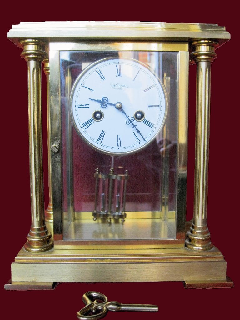 12,5kg verguld/bronzen "Du Chateaux' met kwikslinger, Ophalen