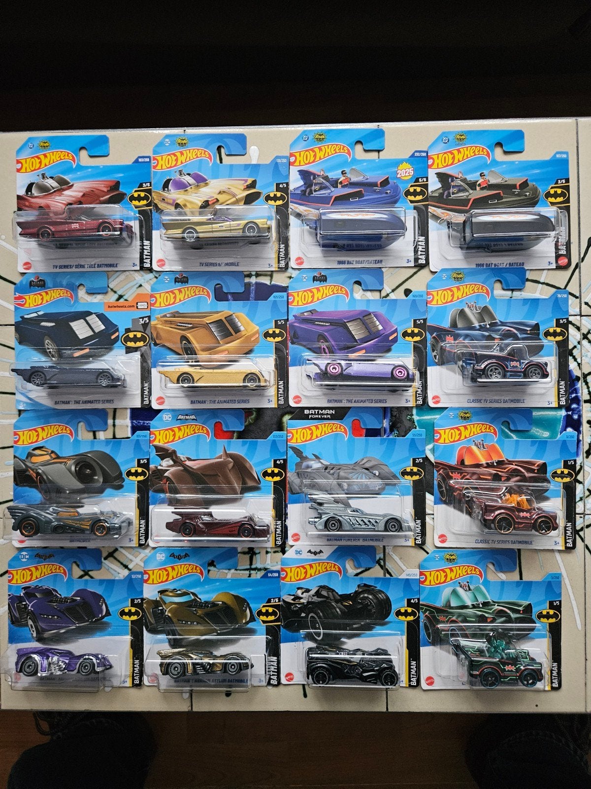 16 verschillende Batman hot wheels, Ophalen of Verzenden, Zo goed als nieuw, Auto
