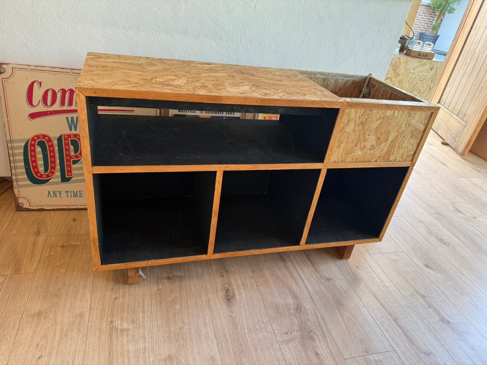 Meuble pour tourne-disques en OSB, Enlèvement, Comme neuf