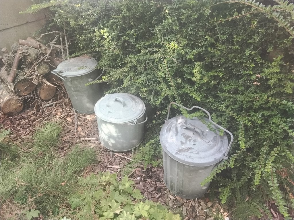 verzinkte vuilbakken, Tuin en Terras, Ophalen, Tuin