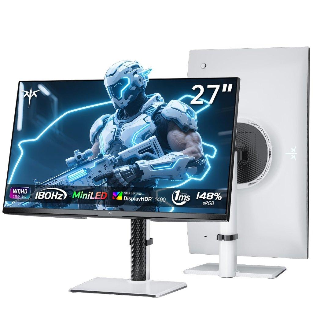 KTC Ecran PC 27 Pouces Mini LED | 2K@180Hz  HDR1400, Enlèvement, Neuf, 60 à 80 cm, LED
