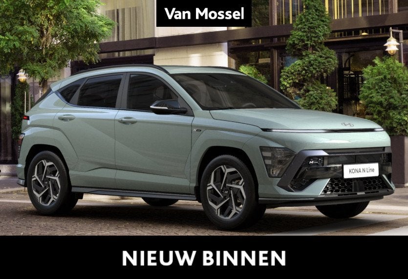 Hyundai Kona 1.6 T-GDI Feel N Line HEV 7-DCT, Auto's, Stof, 4 cilinders, 1600 cc, Bedrijf