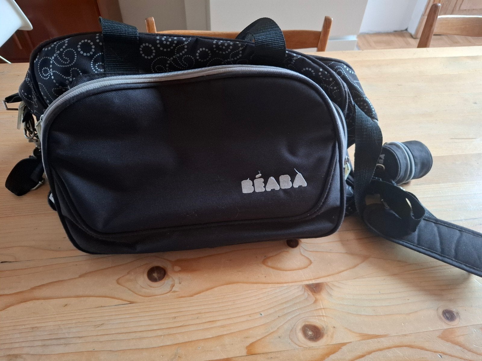 BÉABA luiertas, Kinderen en Baby's, Verzorgingstas, Overige merken, Zwart, Sluiting
