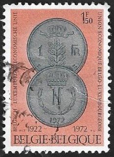 1 Postzegel 1972 Gezamenlijke uitgifte België en Luxemburg, Postzegels en Munten, Europa, Frankeerzegel, Ophalen of Verzenden