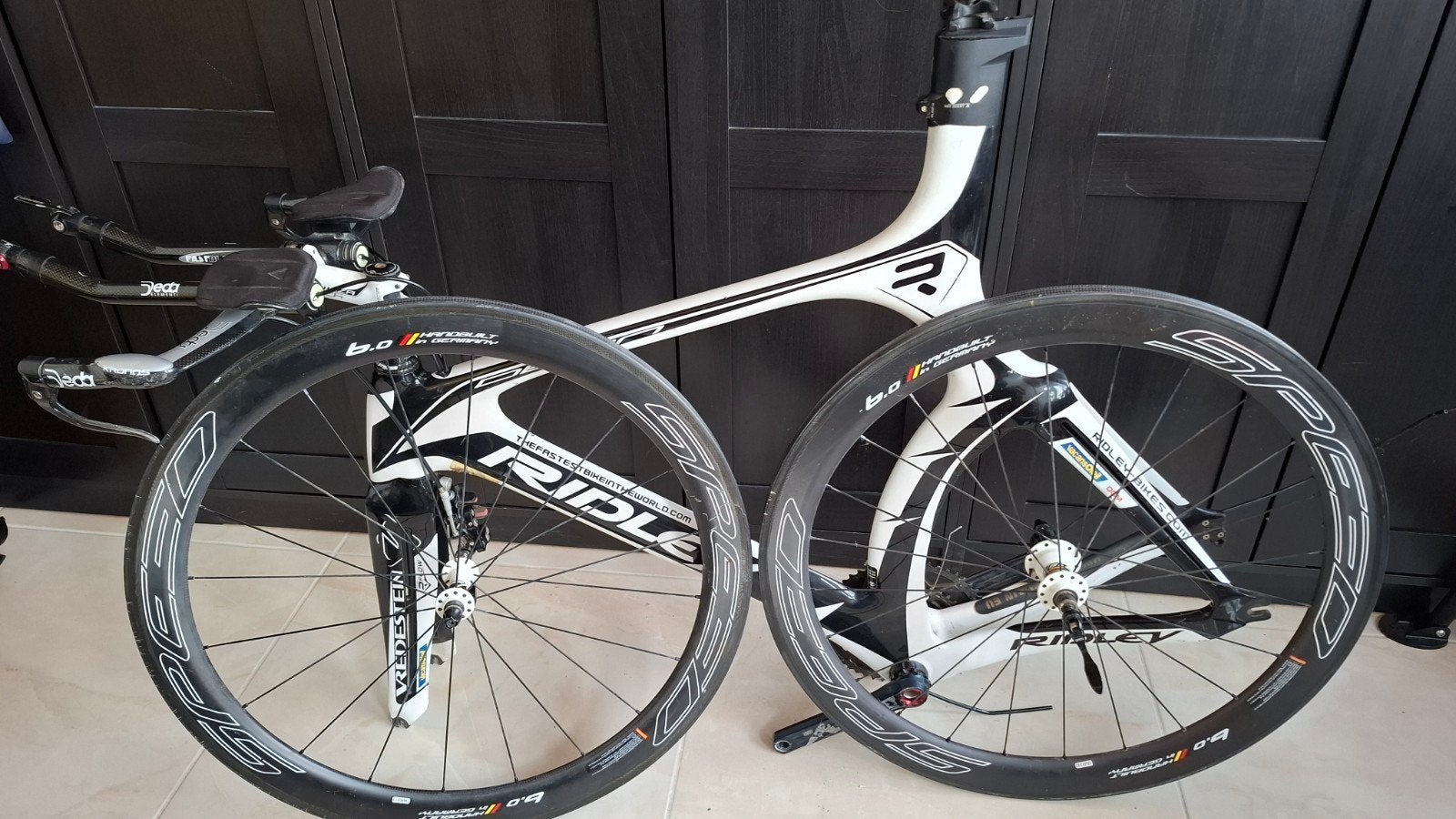 Vélo Ridley triathlon full carbon pour pièces (SRAM, ROTORS), Enlèvement, Cadre