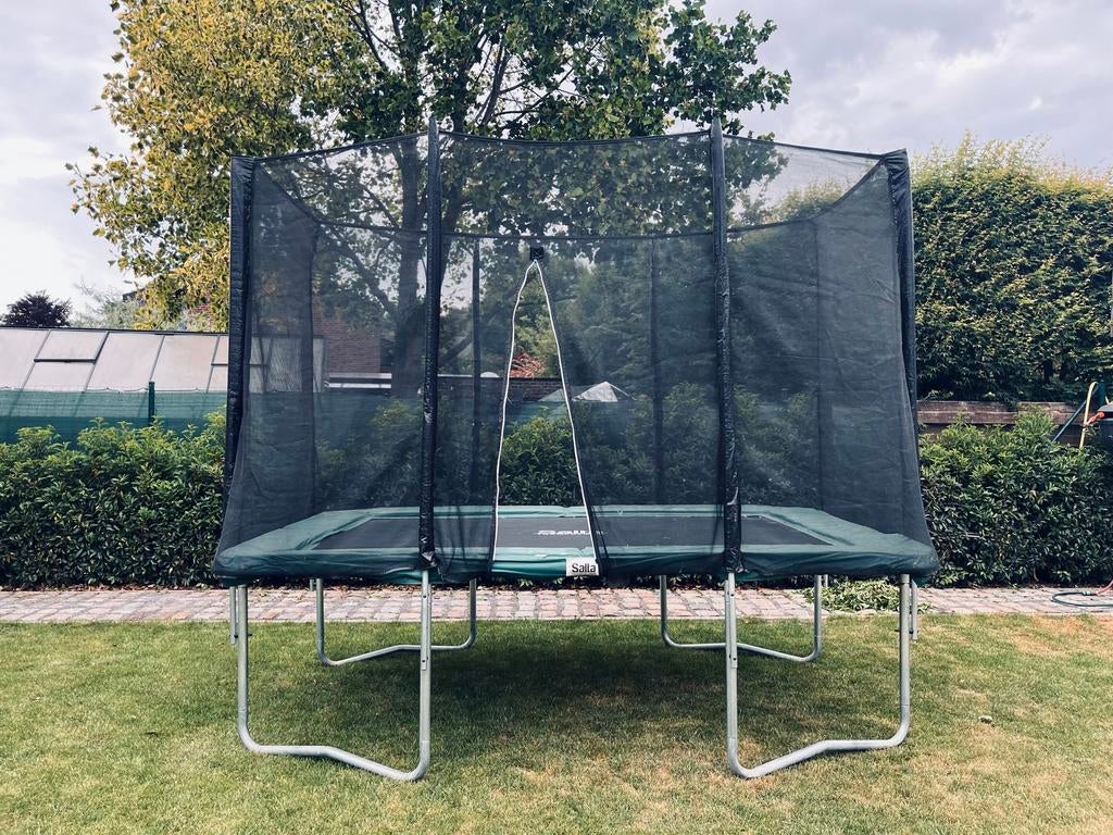 Trampoline salta, Ophalen, Gebruikt