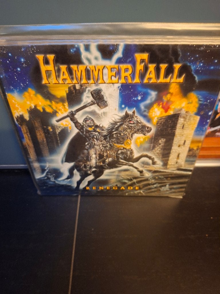 lp - hammerfall - renegade - blue vinyl - bak 4, Cd's en Dvd's, LP, Heavy metal, Ophalen of Verzenden, Zo goed als nieuw