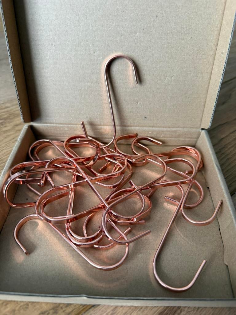 20x S-haakjes Rosé Goud - 6cm, Ophalen of Verzenden, Nieuw