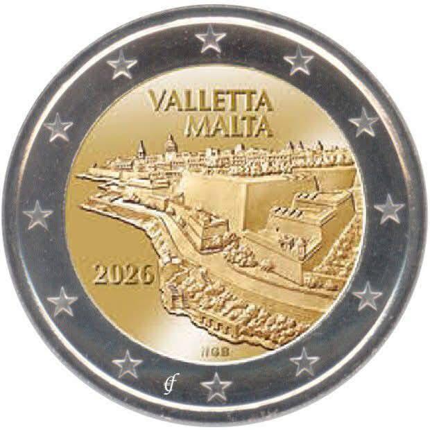 2026 Malta Valletta unc, Timbres & Monnaies, Monnaies | Europe | Monnaies euro, Enlèvement ou Envoi, Malte, 2 euros, Monnaie en vrac