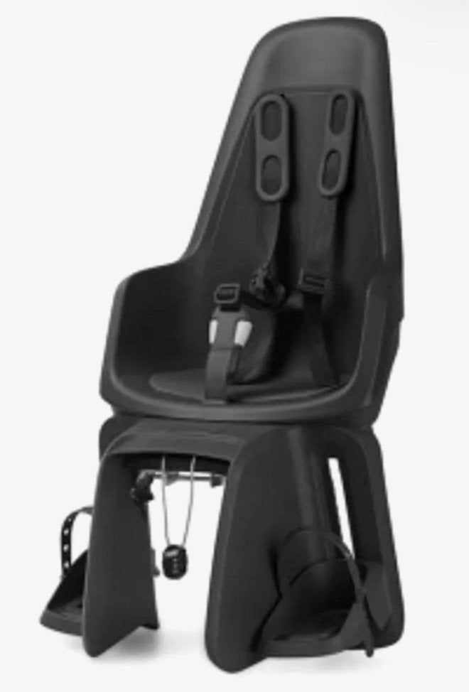 Bobike One Maxi fietsstoel Urban Black + extra drager, Fietsen en Brommers, Fietsaccessoires | Fietsstoeltjes, Ophalen, Zo goed als nieuw