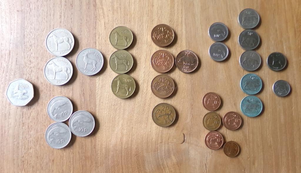 Munten Ierland coróin, pence, Ophalen of Verzenden, Overige landen, Losse munt