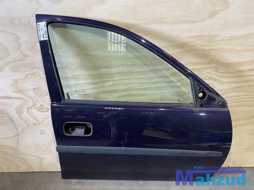 OPEL CORSA B Blauw Z279 Rechts Voor deur portier 1993-1999, Gebruikt, Deur, Opel Automobile GmbH, Kontakt@opel-infoservice.de