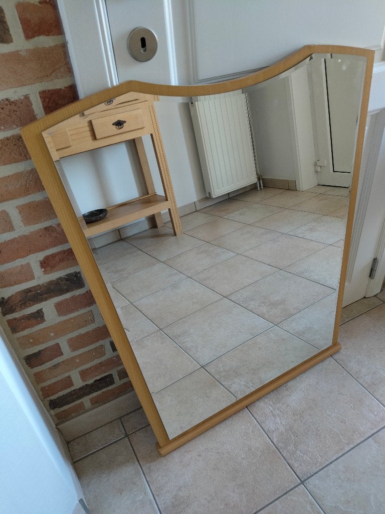 Gratis spiegel met geslepen glas (80 x 90 cm), Ophalen, Gebruikt, 75 tot 100 cm, Minder dan 100 cm