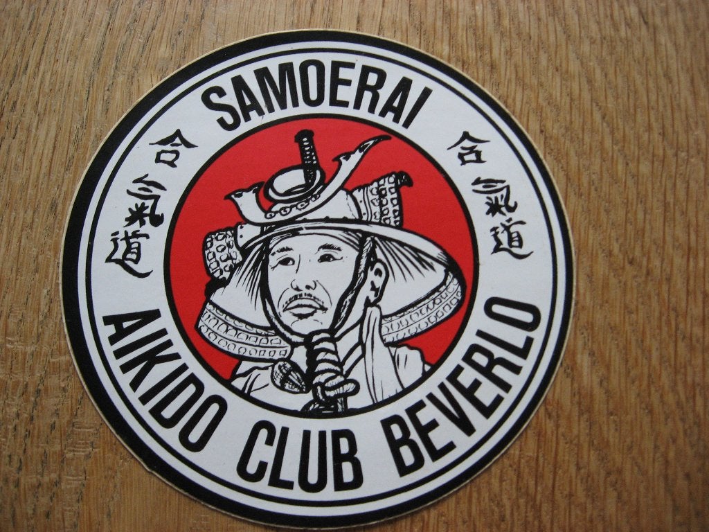 Samoerai Aikido Club Beverlo Sticker, Verzamelen, Stickers, Ophalen, Nieuw, Sport