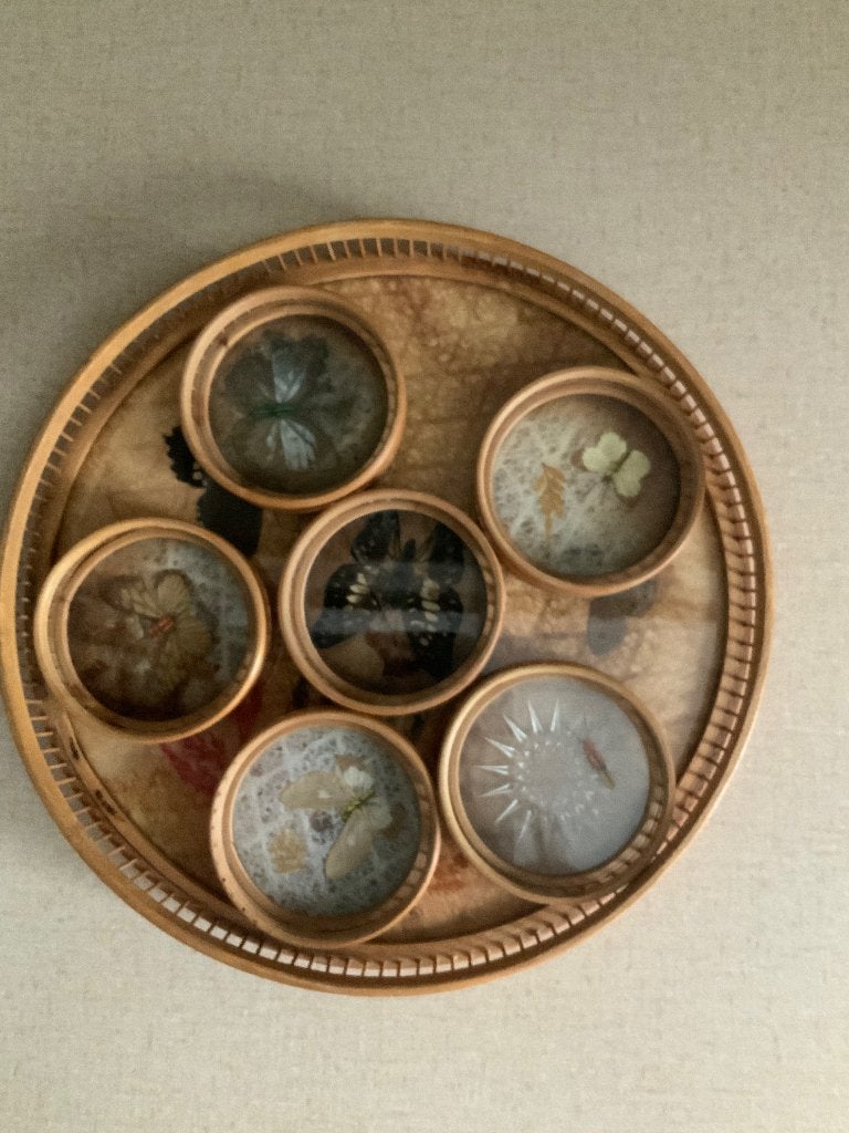 Dienblad, Huis en Inrichting, Natuurlijk materiaal, Rond, Ophalen of Verzenden, Dienblad