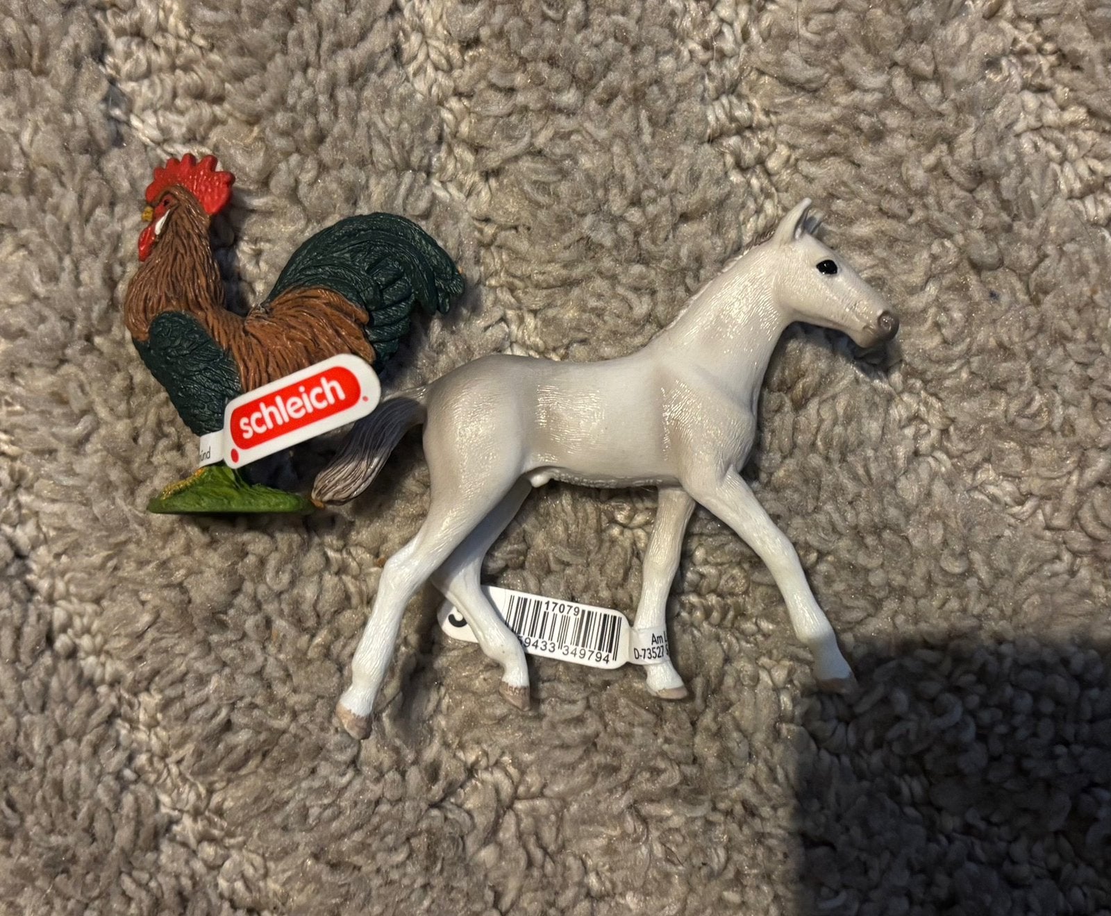 Schleich haan en paard, Verzamelen, Ophalen of Verzenden, Zo goed als nieuw