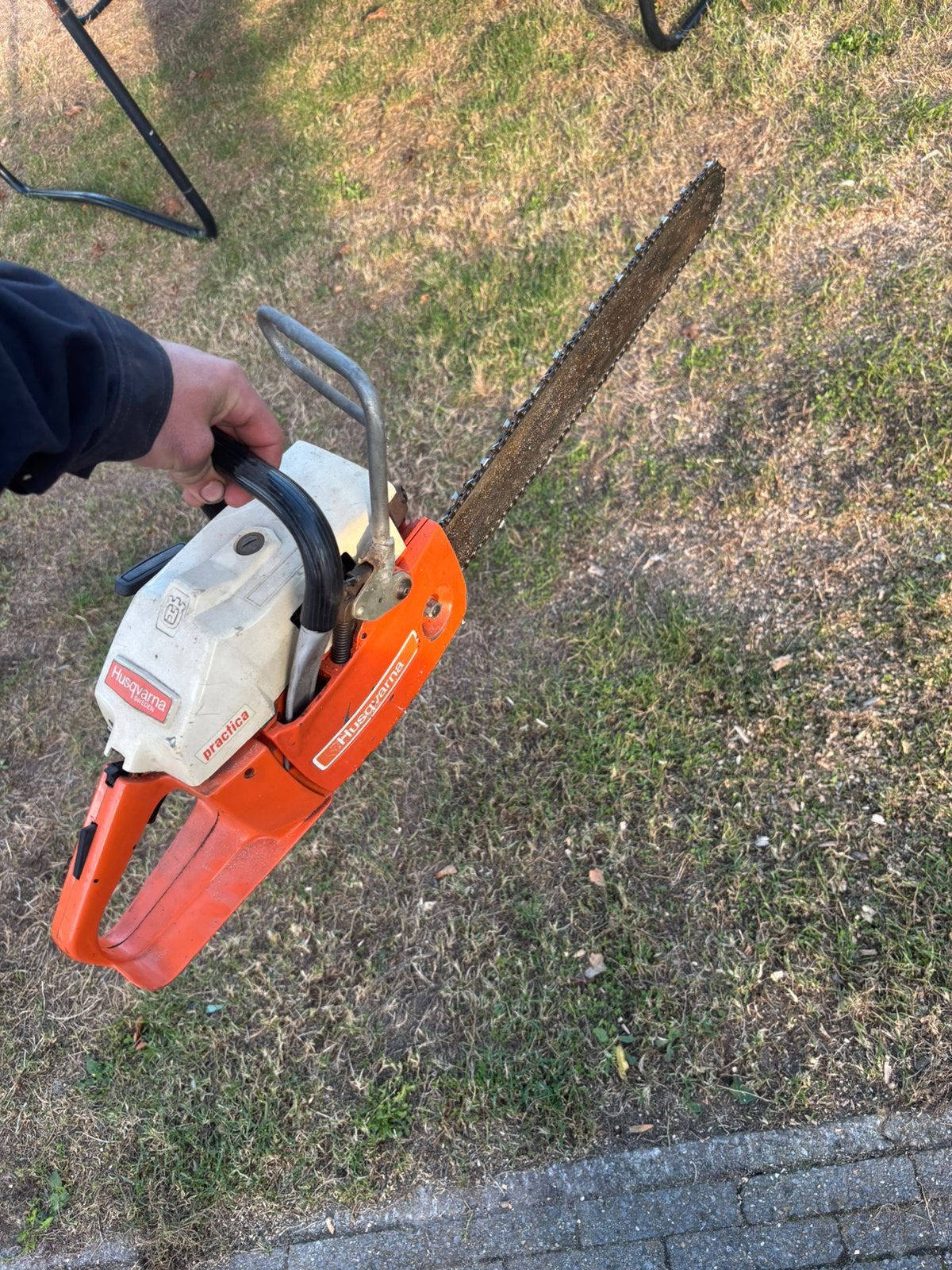 Husqvarna kettingzaag, Tuin en Terras, Ophalen, Gebruikt