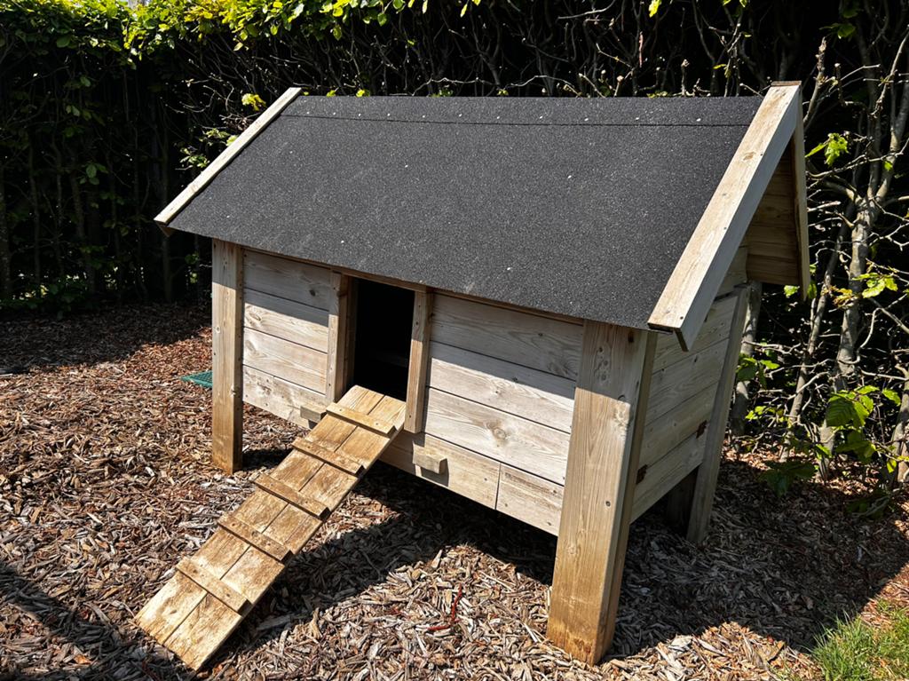 Kippenhok uit geïmpregneerd tuinhout, Dieren en Toebehoren, Pluimvee | Toebehoren, Gebruikt, Kippenhok of Kippenren, Ophalen