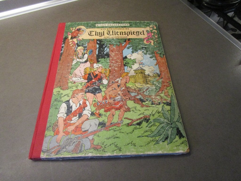 Thyl Ulenspiegel - Fort Amsterdam - 1955 - 1e édition, Boeken, Stripverhalen, Gelezen, Willy Vandersteen, Eén stripboek, Ophalen of Verzenden