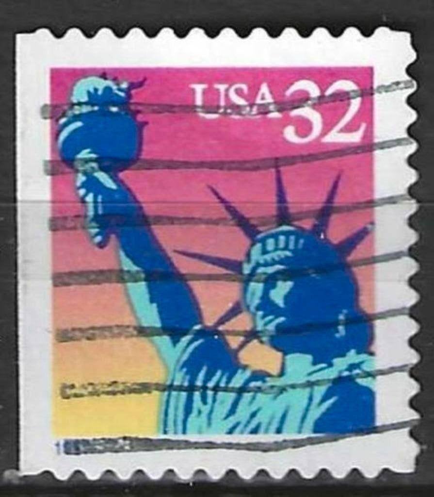 États-Unis 1997 - Yvert 2581 - Statue de la Liberté (ST), Envoi, Affranchi