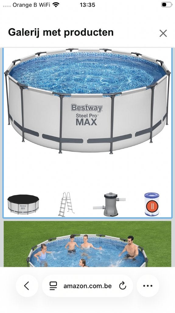 Zwembad Bestway te koop, Ophalen, Zo goed als nieuw, Opzetzwembad, 120 cm of meer