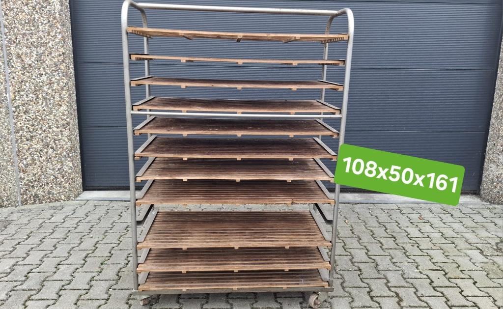 Houten bakkersrek, broodrek diverse afmetingen, Enlèvement