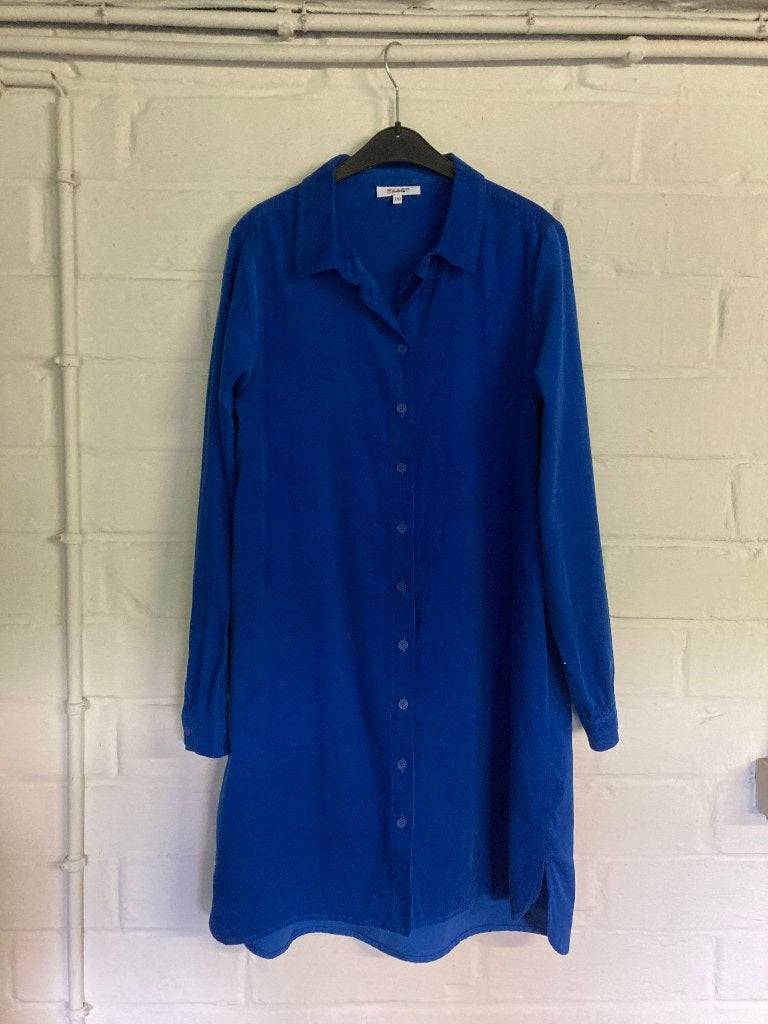 Blauw kleed lange mouw in fijn velours, Fish & Chips, 170, Kinderen en Baby's, Kinderkleding | Maat 170, Fish & Chips, Meisje