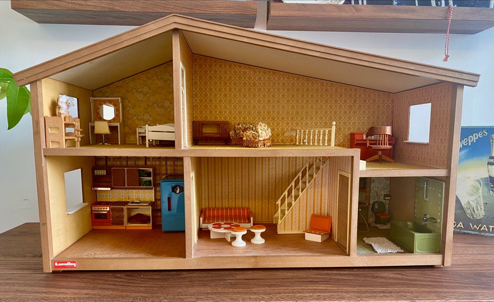 Lundby Poppenhuis met meubels, Ophalen, Zo goed als nieuw