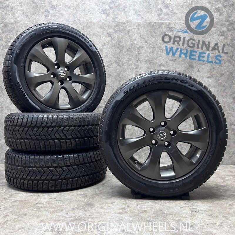 17 inch originele velgen + winterbanden Opel Astra J - Zafir, Auto-onderdelen, Gebruikt, -, -, Banden en Velgen