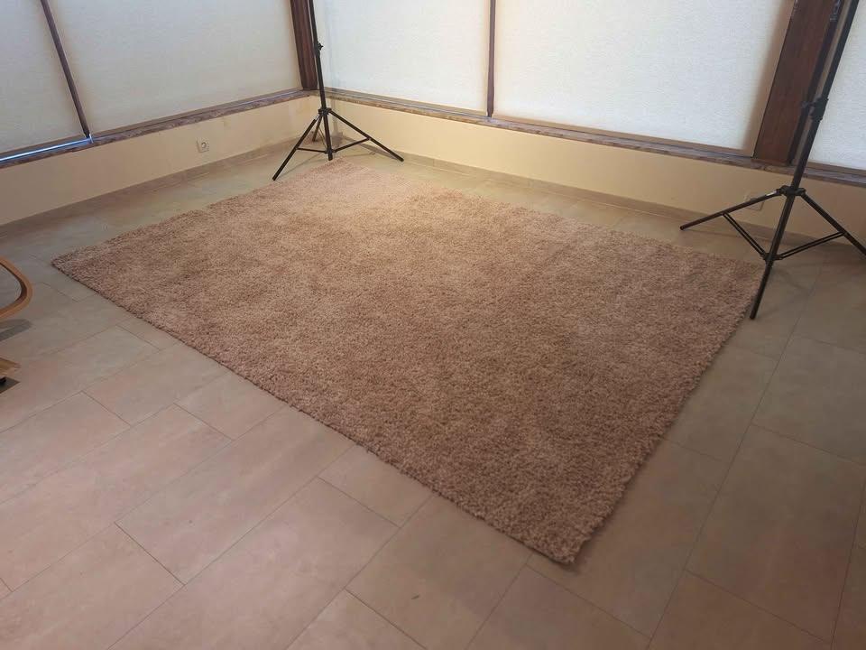 groot beige tapijt, Ophalen, Beige, 200 cm of meer, Rechthoekig