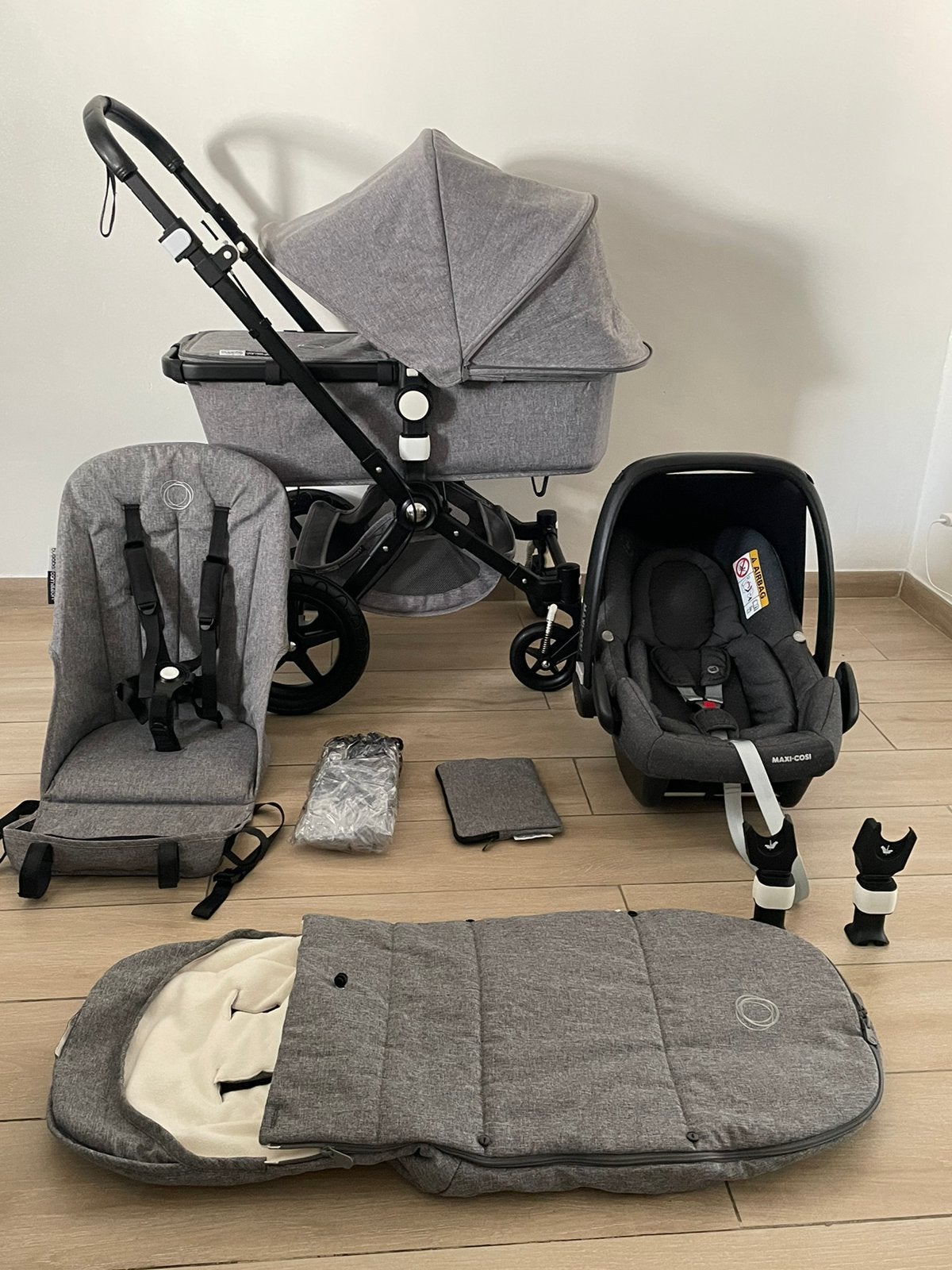 Bugaboo Cameleon 3 Melange Grey 3-en-1 complète, Enlèvement ou Envoi, Comme neuf, W, Babygeuk