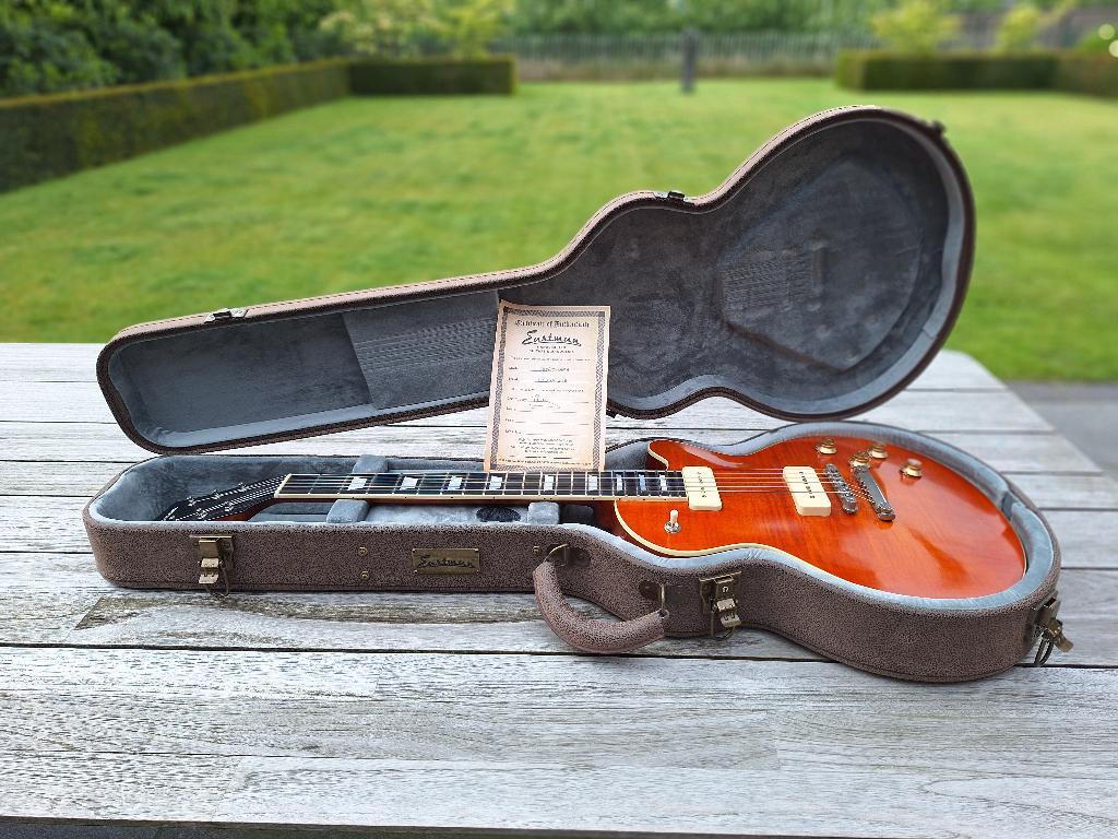 Eastman SB56/TV Amber, Muziek en Instrumenten, Snaarinstrumenten | Gitaren | Elektrisch, Nieuw, Solid body, Overige merken, Ophalen