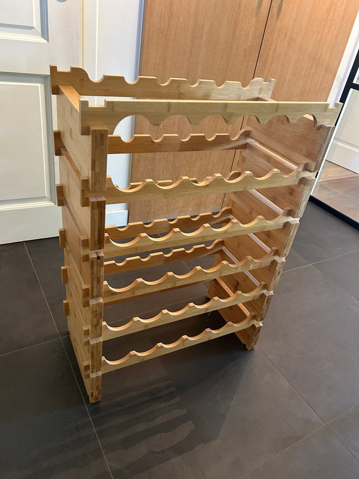 Houten wijnrek, Maison & Meubles, Enlèvement, Comme neuf