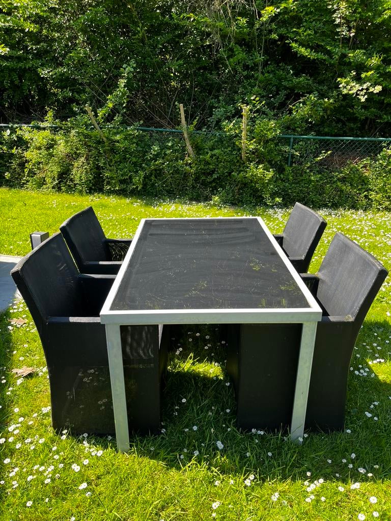 Tuinset, Tuin en Terras, Ophalen, 4 zitplaatsen, Gebruikt, Eettafel