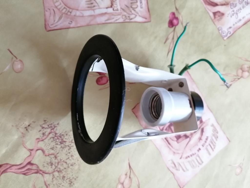 Vintage lampenhouder Philips, Enlèvement ou Envoi, Utilisé, Métal, Vintage 60-70