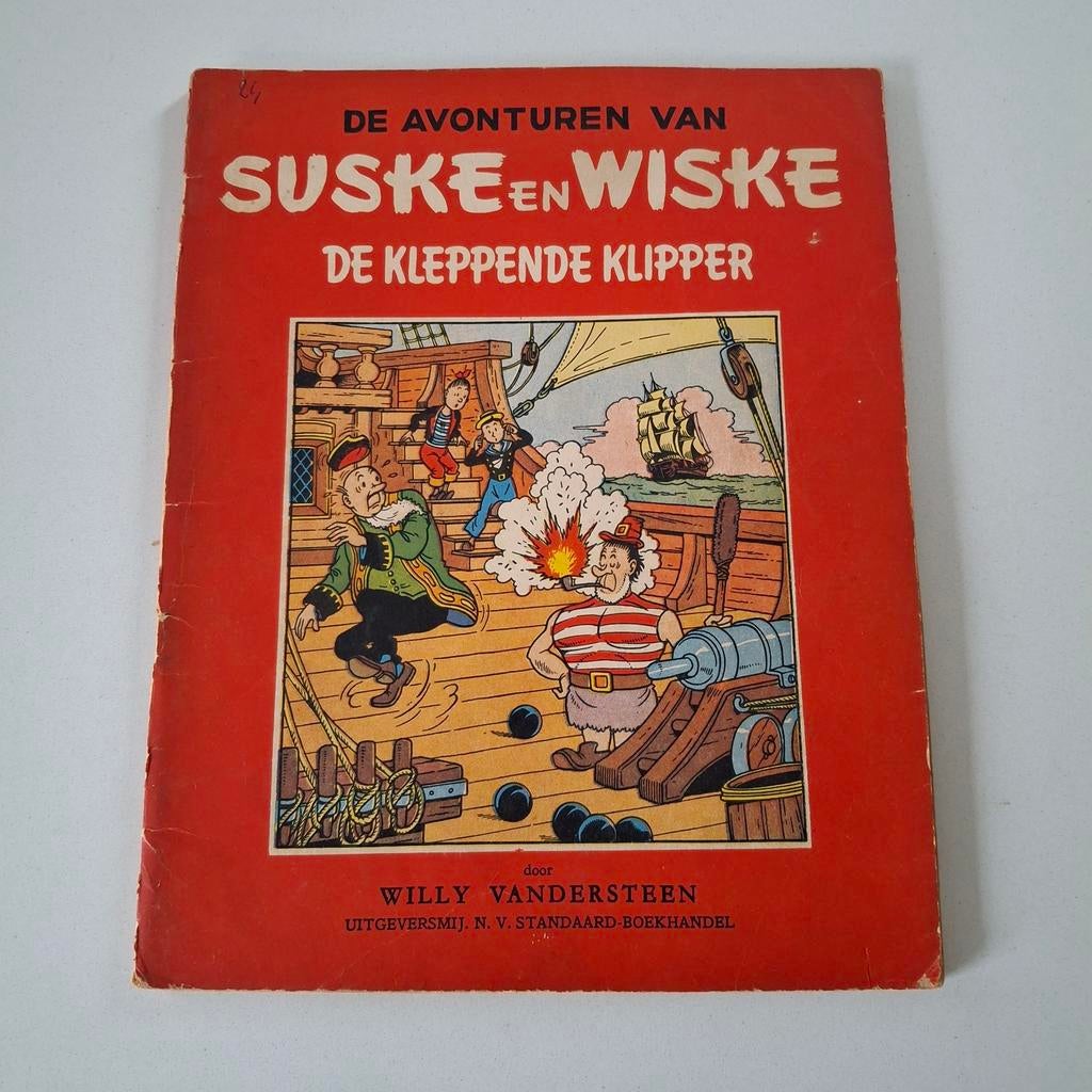 Suske en wiske de kleppende klipper.eerste druk., Boeken, Eén stripboek, Ophalen, Gelezen, Willy Vandersteen