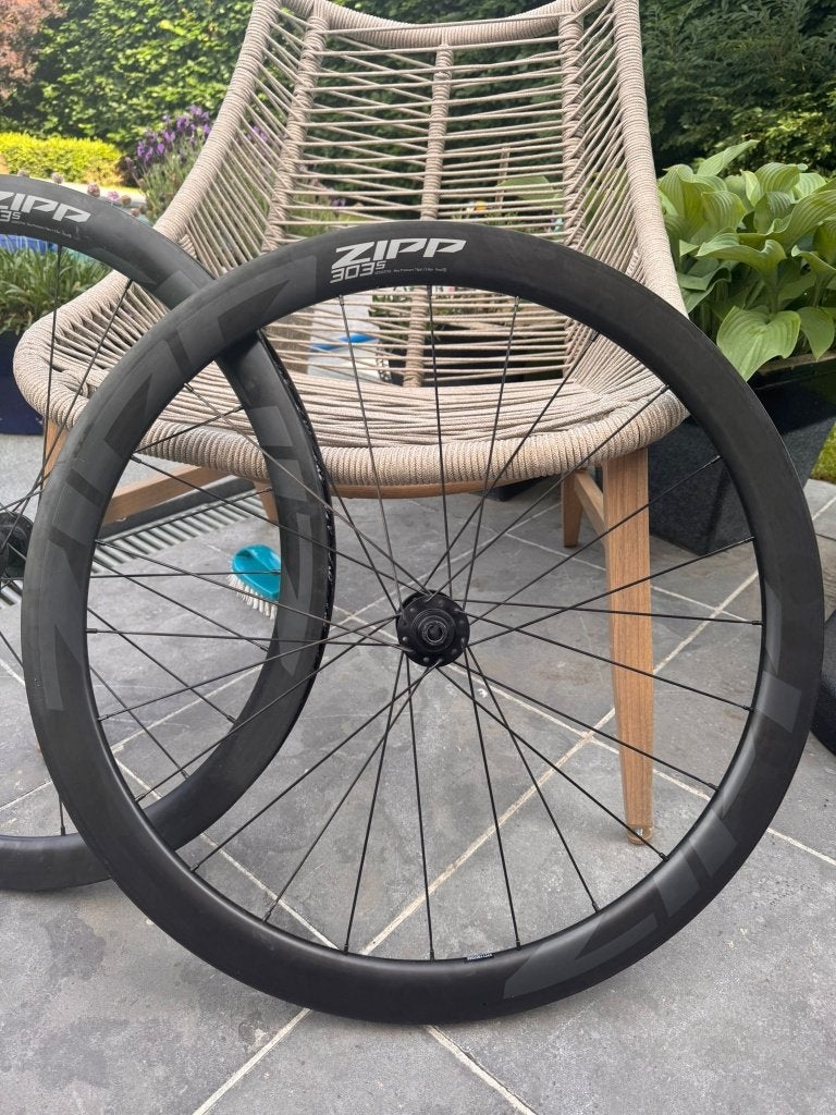 Zipp 303s Tubeless Disc Brake Racefiets Wielen, Fietsen en Brommers, Zipp, Zo goed als nieuw, Racefiets, Carbon