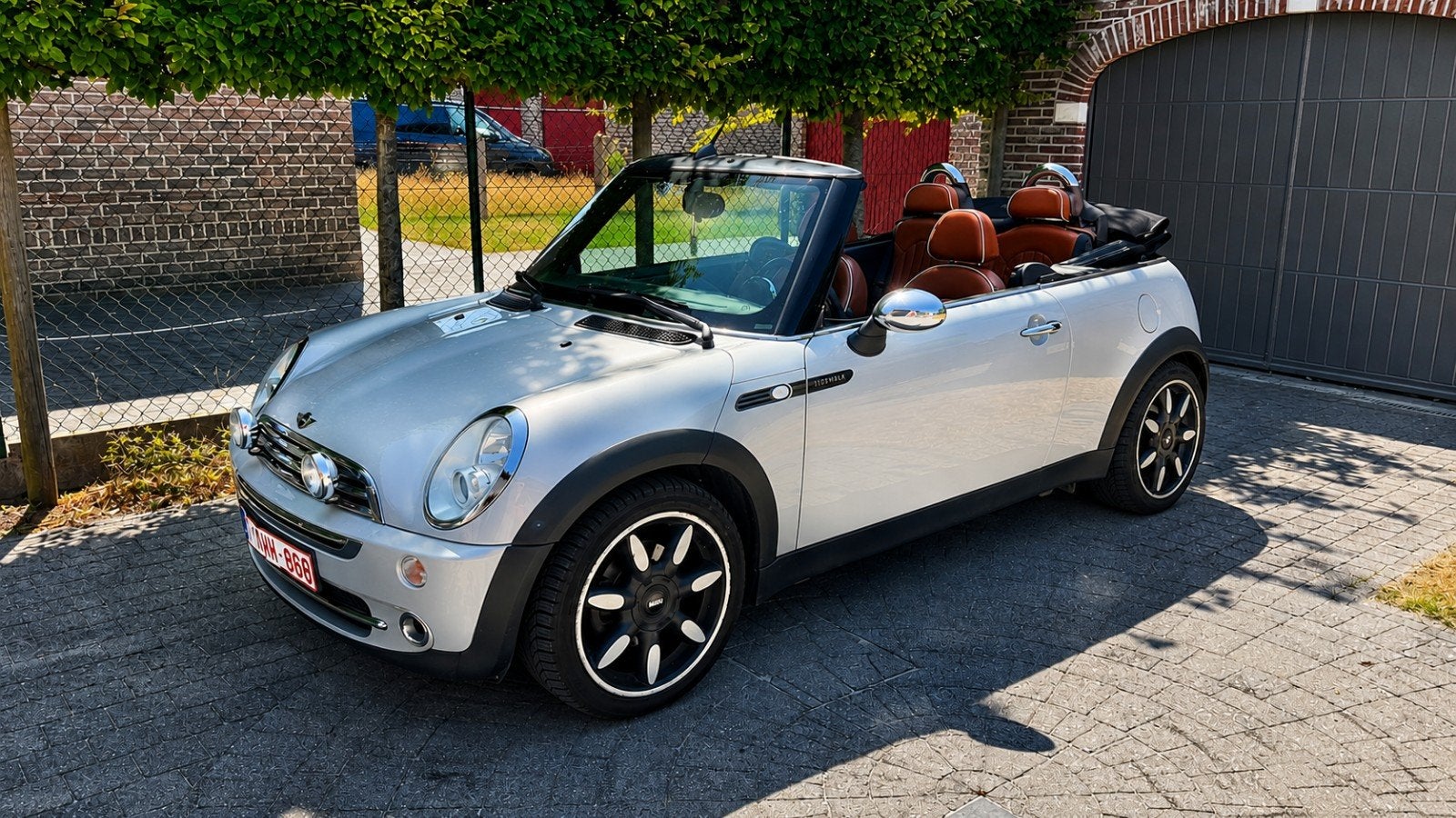 mini cabrio sidewalk benzine, Autos, Mini, Cuir, Argent ou Gris, Cabriolet, Boîte manuelle
