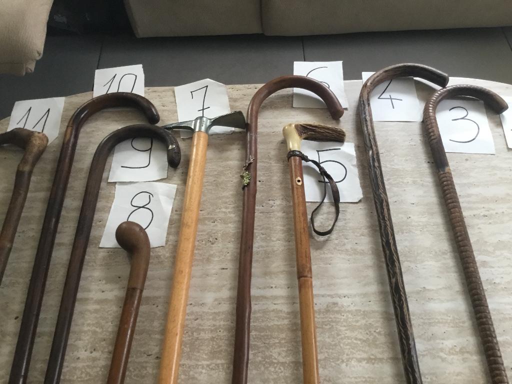 ANTIEKE WANDELSTOKKEN, Ophalen, Overige typen