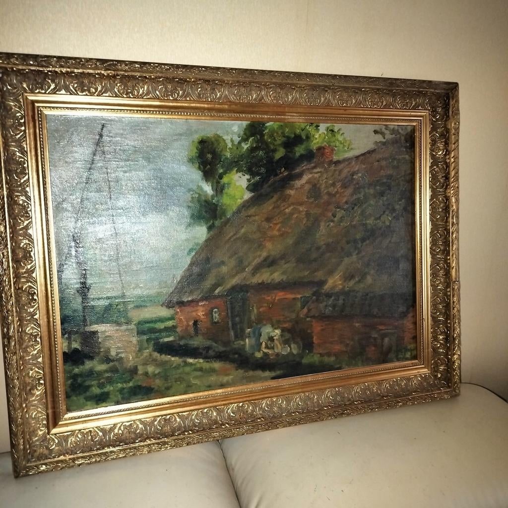 Antieke schilderij, Antiek en Kunst, Ophalen of Verzenden