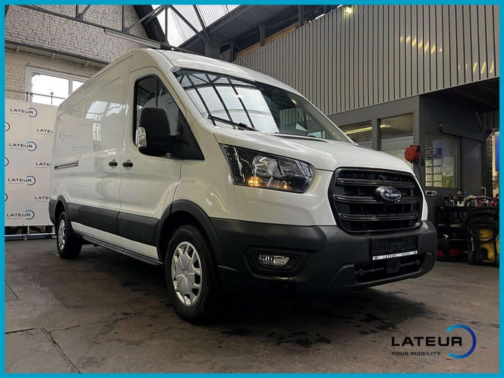 Ford Transit L3H2 Trend 350L 2.0 Ecoblue 130Pk M6 (bj 2022), Auto's, Stof, Euro 6, Start-stop-systeem, Wit