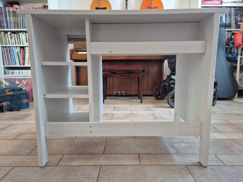 Petit bureau blanc en excellent état 90x52 (hauteur 73cm), Maison & Meubles, Classique, 90 cm, 52 cm, Utilisé