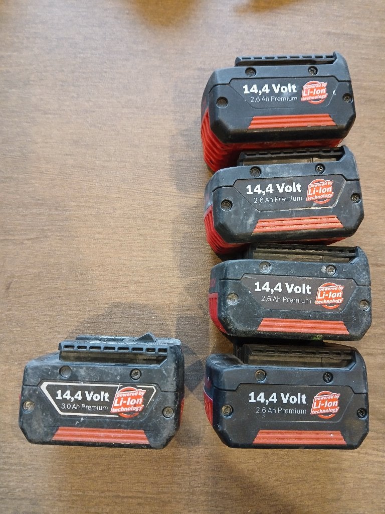 Bosch Professional 14.4volt batterijen, Doe-het-zelf en Bouw, Ophalen of Verzenden, Gebruikt, Overige typen, Bosch