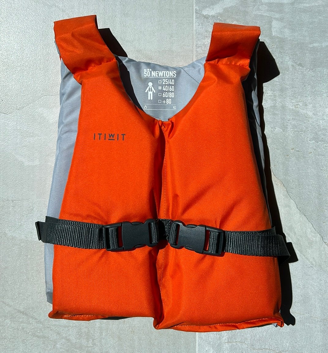 Itiwit reddingsvest 50N kayak/supboard 40-60kg, Ophalen, Zo goed als nieuw