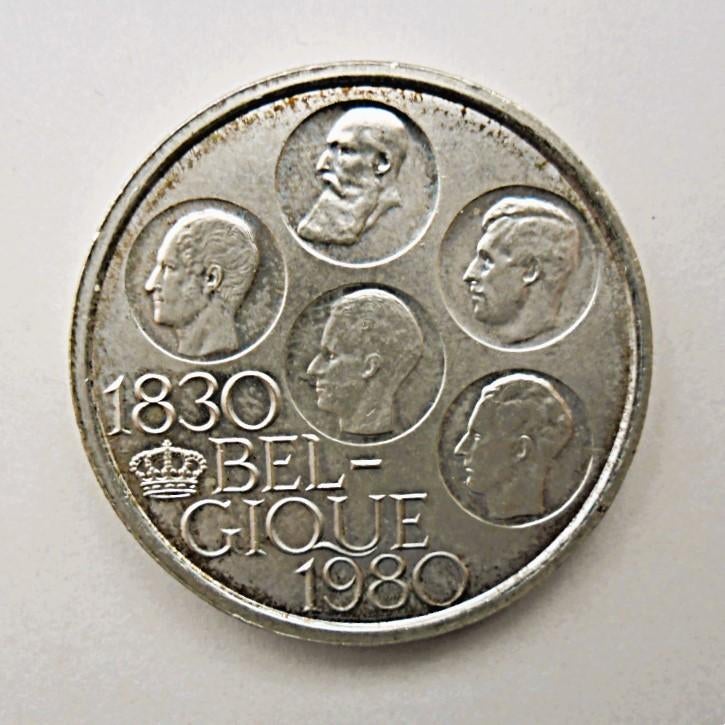 Monnaie commémorative Belgique 500 frs 1980 Fra Morin #800., Timbres & Monnaies, Monnaies | Belgique, Monnaie en vrac, Plaqué argent
