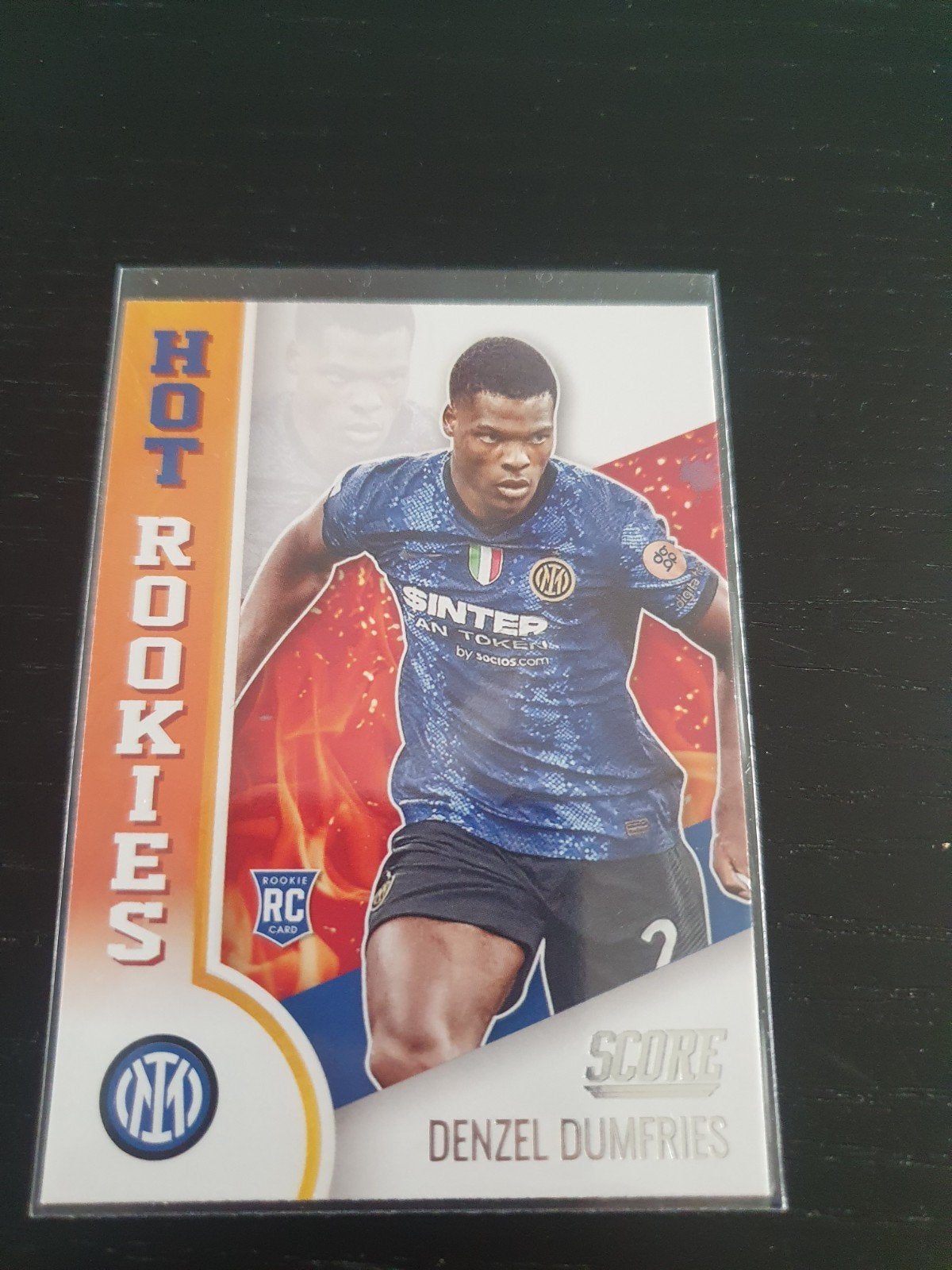 Rookie Panini Denzel Dumfries Inter 2021, Ophalen of Verzenden, Nieuw, Plaatje