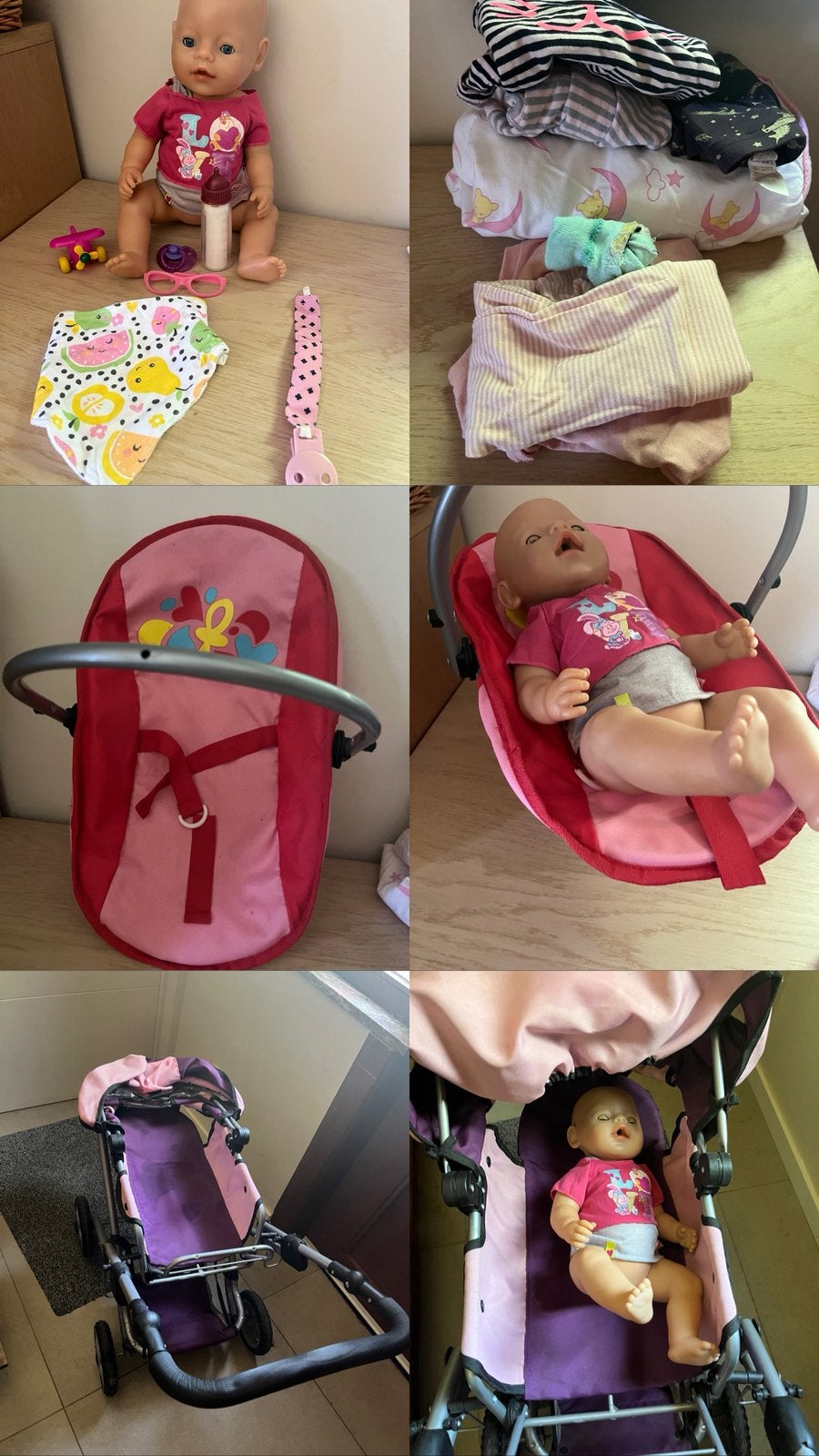 Baby born met spullen zelf mixen, Ophalen, Zo goed als nieuw, Babypop