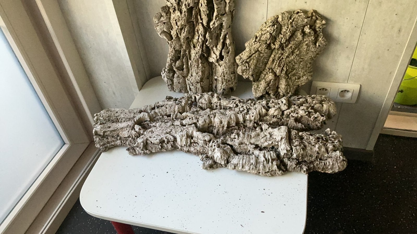 Bruin kurk 3 stuks, Dieren en Toebehoren, Ophalen, Zo goed als nieuw, Terrarium of Paludarium