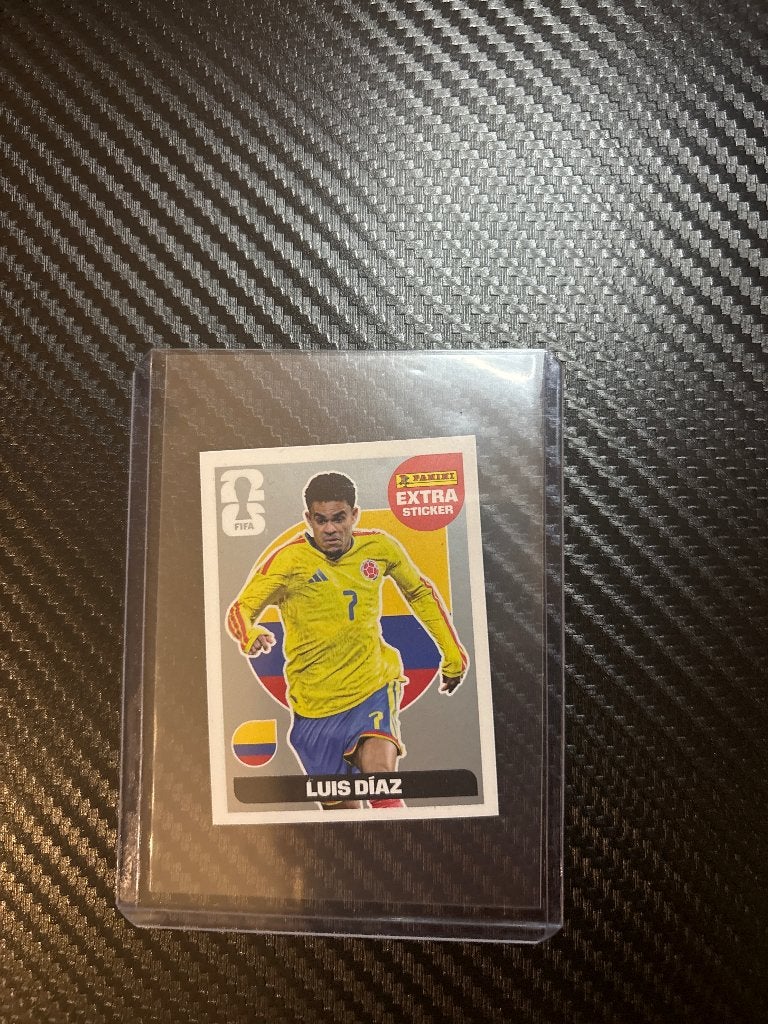Autocollant Panini Extra | Luis Díaz argenté, Enlèvement ou Envoi, Neuf, Carte(s) à jouer